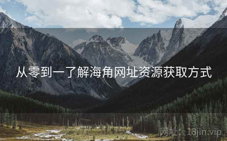 从零到一了解海角网址资源获取方式