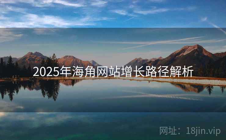 2025年海角网站增长路径解析